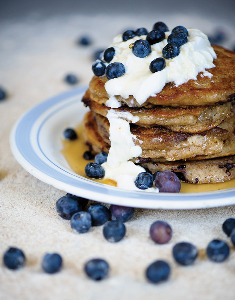 Blueberry pancakes by Chef Craig